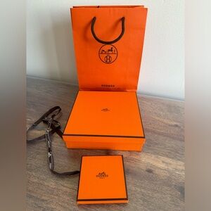 Hermes box and shopping bag